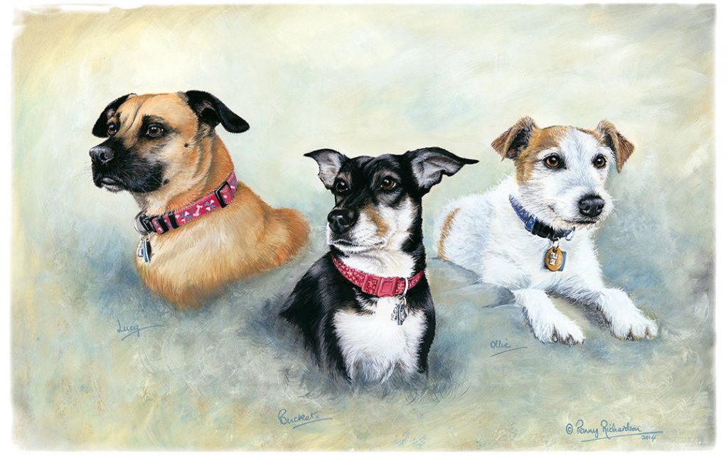 Terriers Portraits Painting