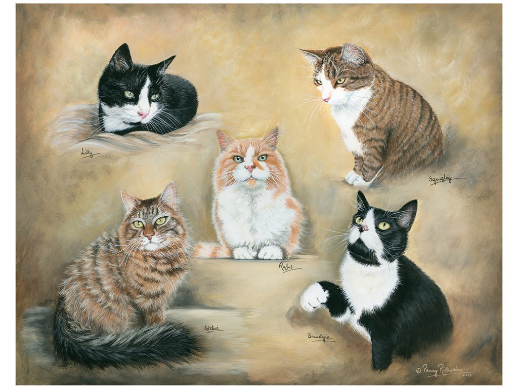 Cats in Painting Lincolnshire